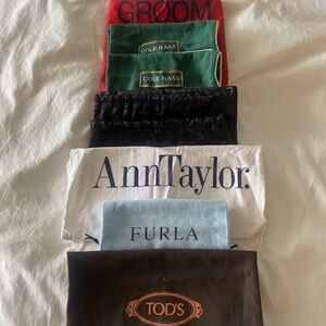 8 Branded cloth bags including TODS, FURLA, ANN TAYLOR, GUCCI, COLE HAAN & GROOM